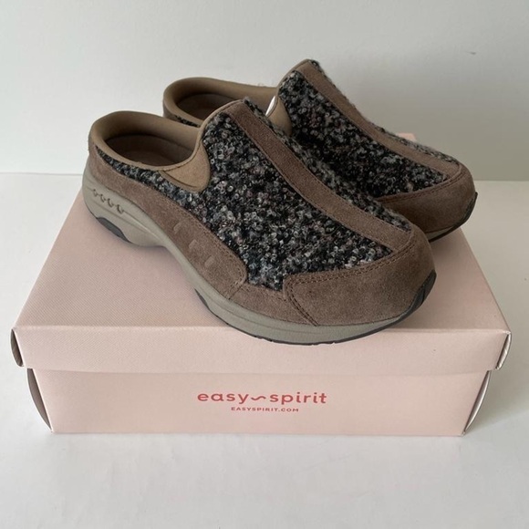 Nib Easy Spirit Traveltime Slip on Dark Taupe- Multi Clogs - Picture 5 of 9